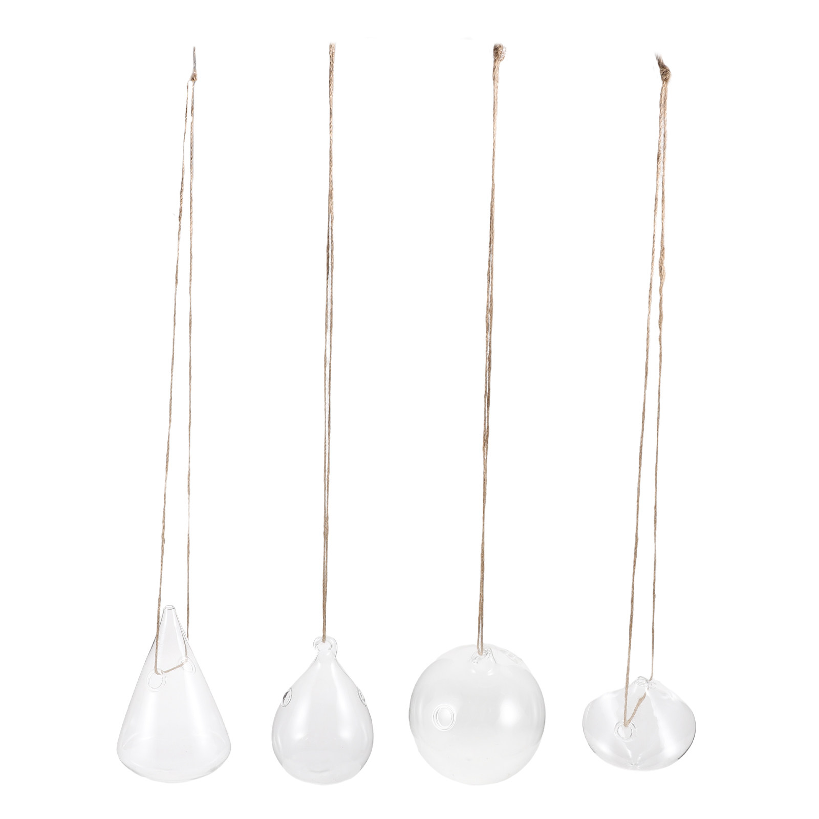 Propagation Station Vase - 유리 재질의 벽걸이 화분 4개 세트,